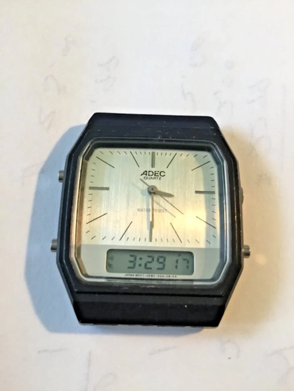 ADEC by Citizen Ana‑Digital Watch Head – Working – Buttons Respond – VINTAGE
